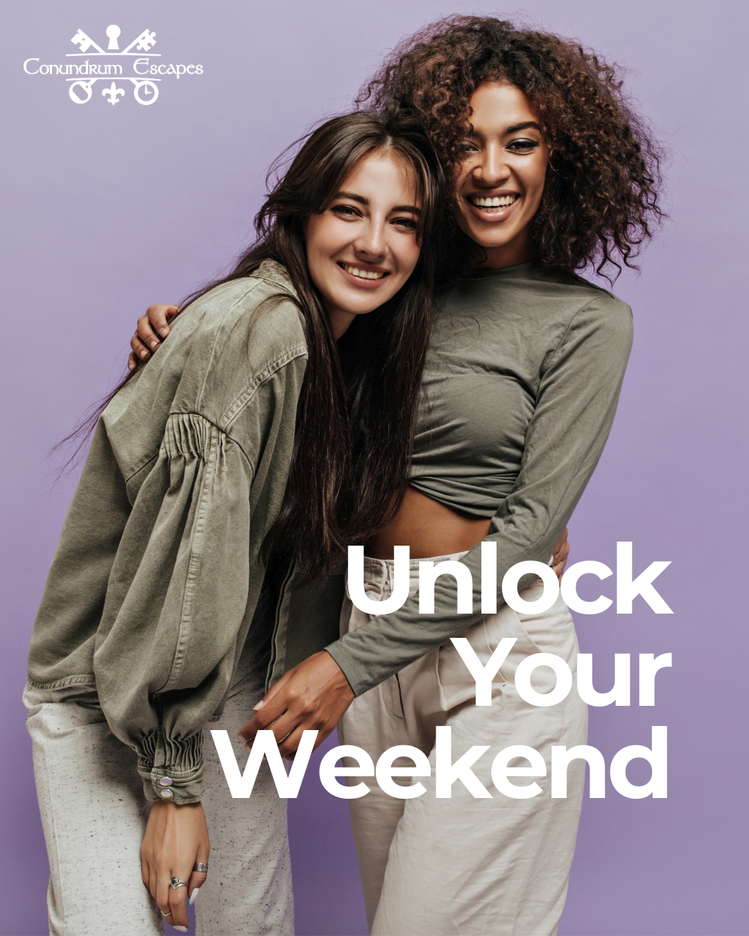 two women smiling