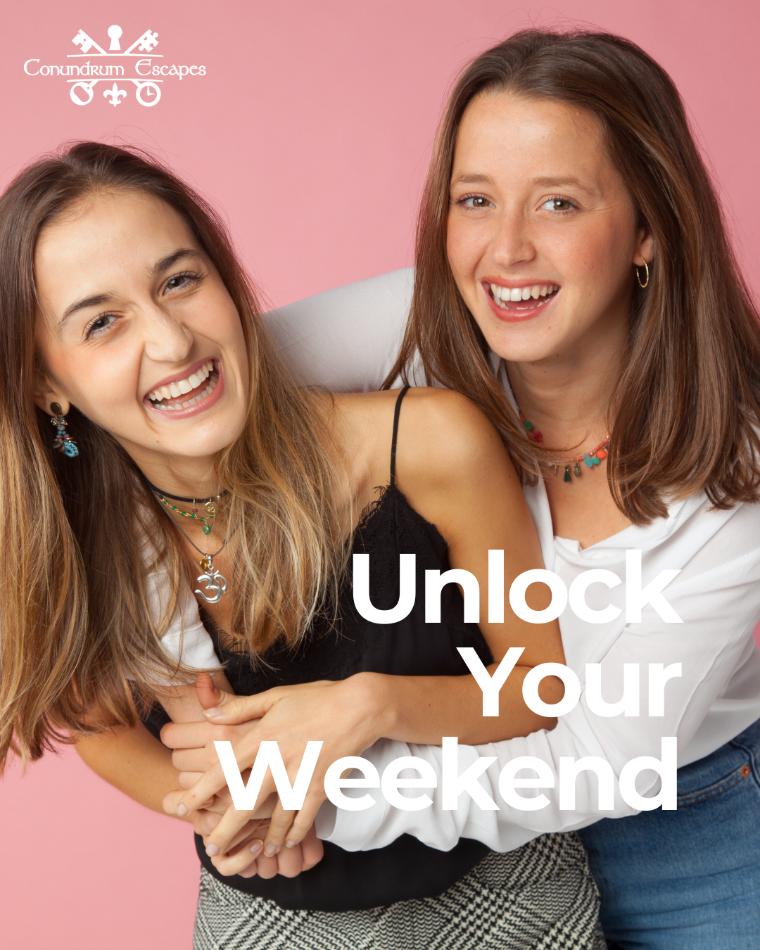 two women smiling
