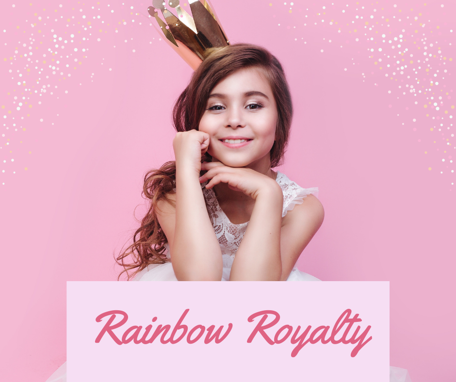 Little girl in princess crown